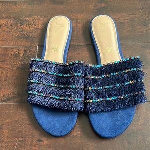 Disney Call It Spring Fringe Rhinestone Sandals